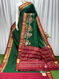 Pochampally Signature Dola Silk Saree | With Blouse Piece