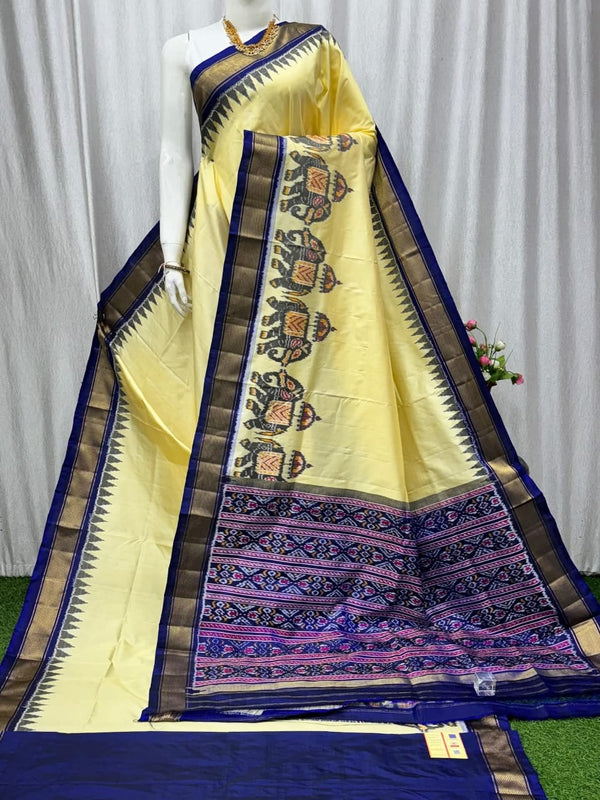 Pochampally Elegant Dola Silk Saree | With Blouse Piece