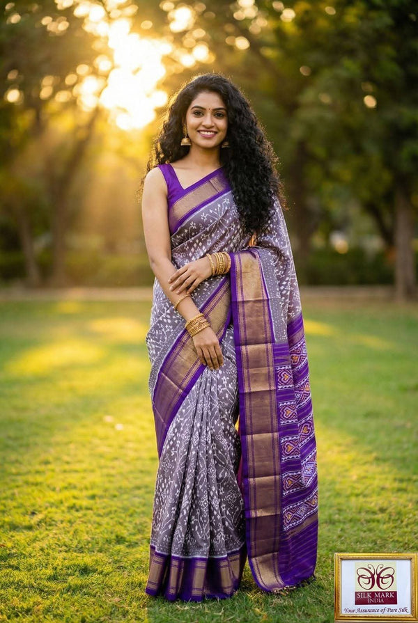 Pochampalli Ikkat Dolla Silk Saree