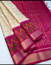 Pochampalli Weave Dolla Silk Saree