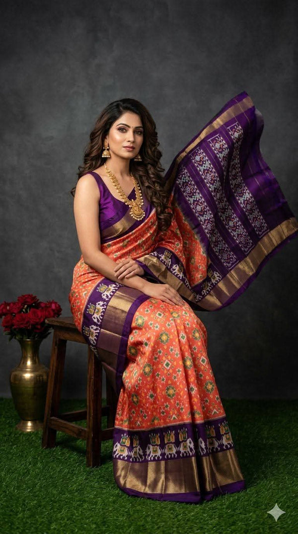 Pochampalli Print Dolla Silk Saree