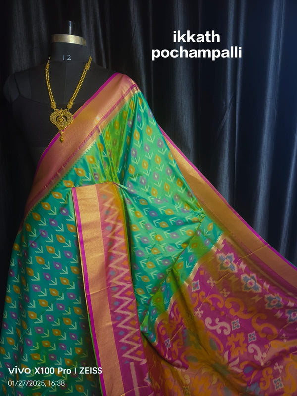 Pochampalli Ikkat Traditional Silk Saree