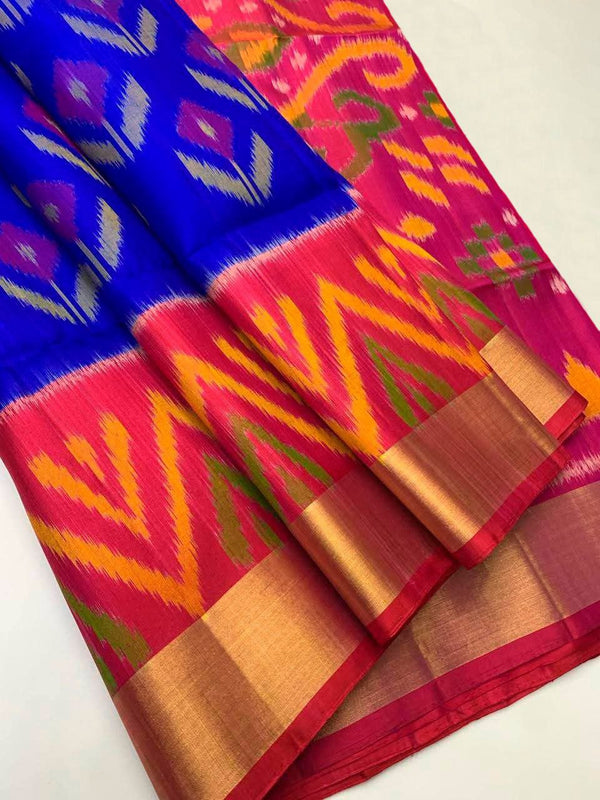 Pochampalli Dolla Silk Ethnic Saree