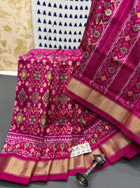 Pochampalli Print Dolla Silk Saree