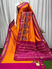 Pochampalli Weave Dolla Silk Saree