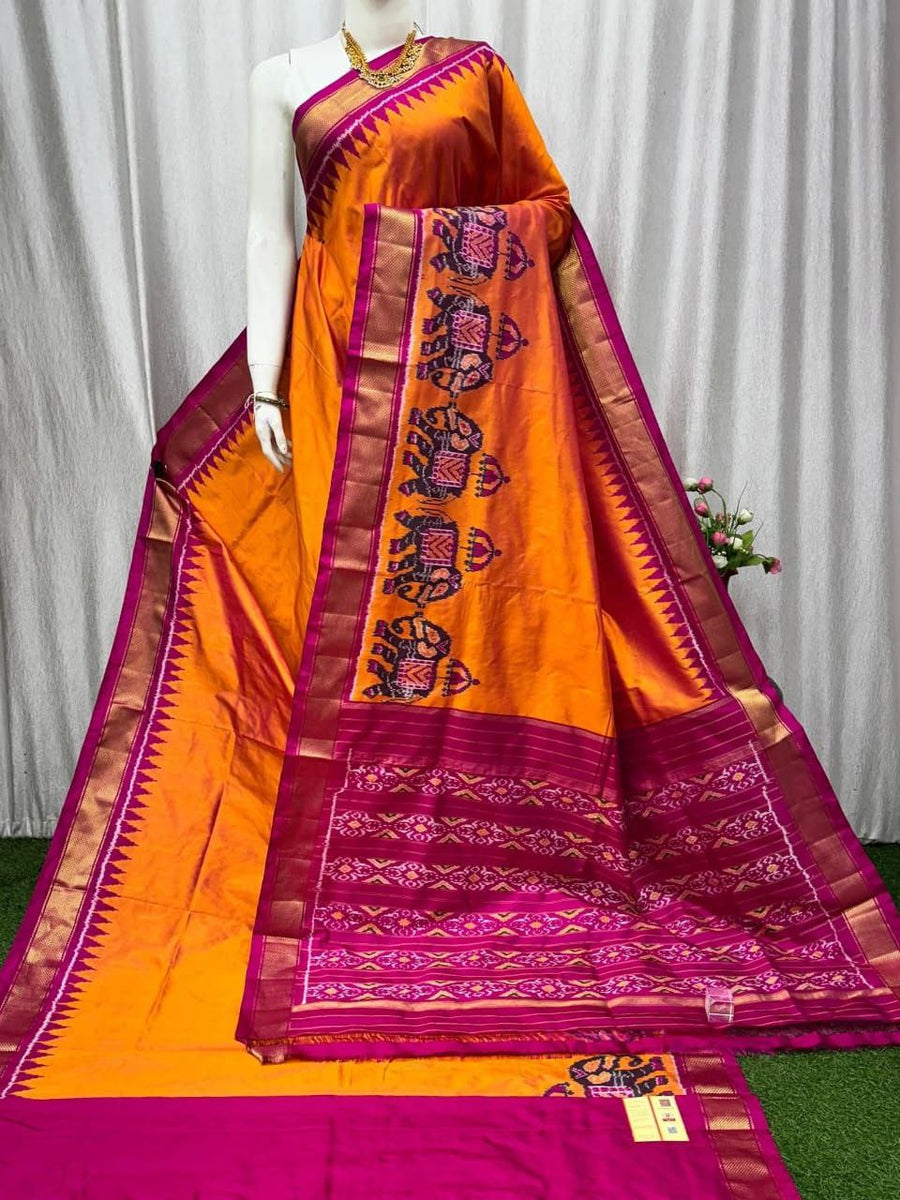 Pochampalli Weave Dolla Silk Saree