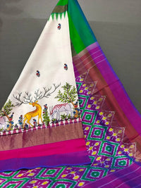 Pochampalli Dolla Silk Ethnic Saree