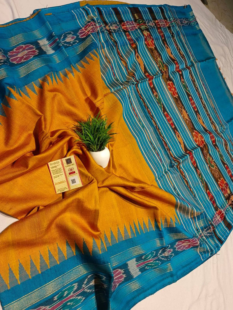 Pochampalli Weave Dolla Silk Saree