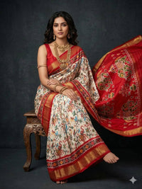 Kalamkari Dolla Silk Saree