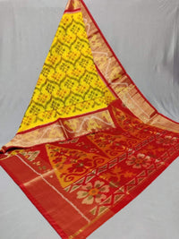 Twill Ikkat Dolla Silk Saree