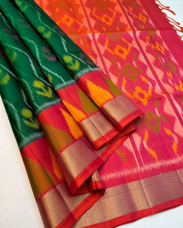 Pochampalli Dolla Silk Ethnic Saree