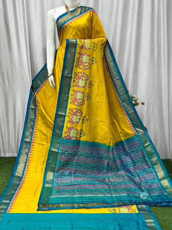 Pochampalli Weave Dolla Silk Saree