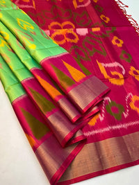Pochampalli Ikkat Dolla Silk Saree
