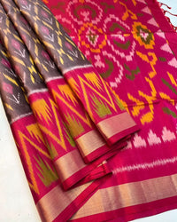 Pochampalli Weave Dolla Silk Saree