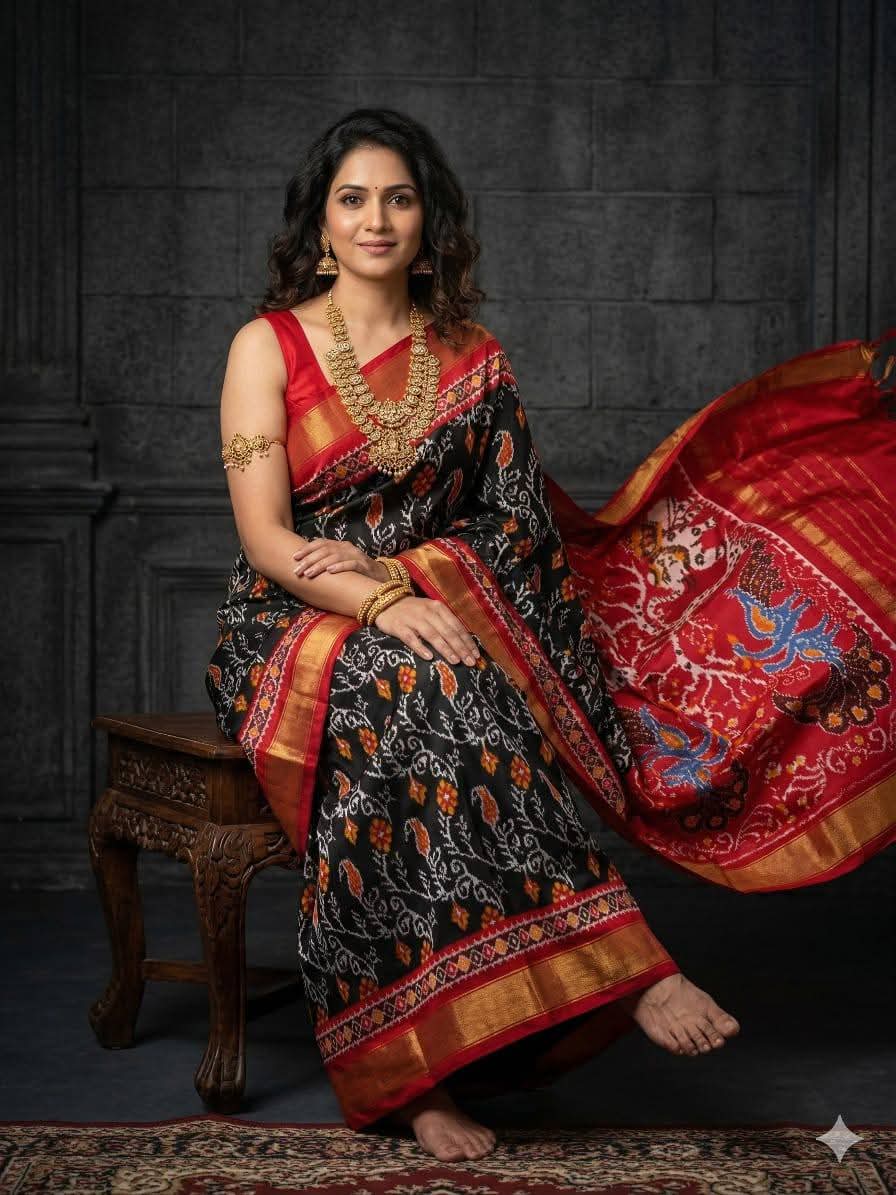 Kalamkari Print Dolla Silk Saree