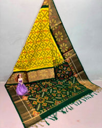 Pochampalli Ikkat Dolla Silk Saree