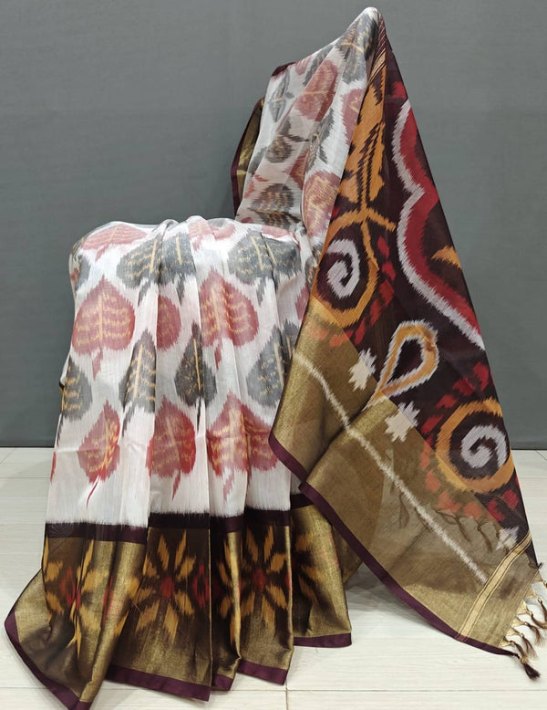 Pochampalli Weave Dolla Silk Saree