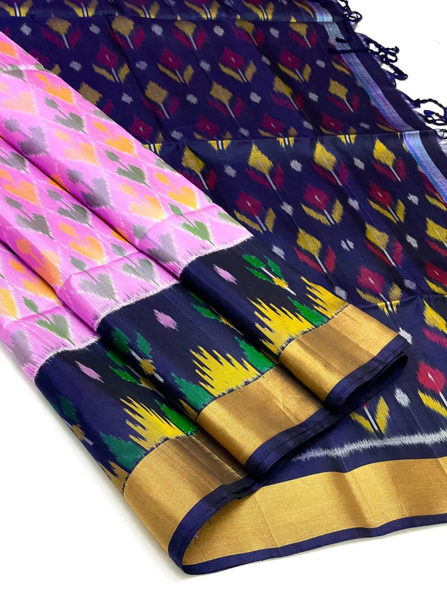Pochampalli Dolla Silk Ethnic Saree