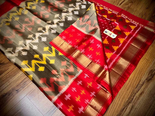 Pochampalli Print Dolla Silk Saree