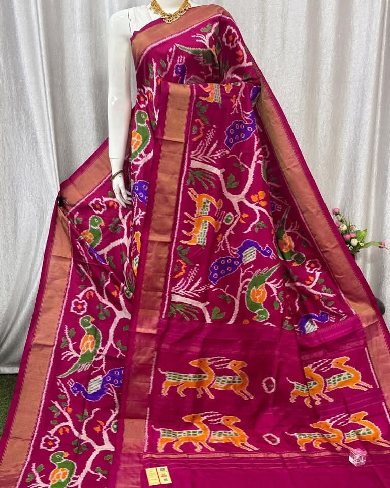 Pochampalli Weave Dolla Silk Saree