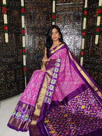 Pochampalli Ikkat Dolla Silk Saree