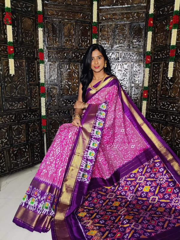 Pochampalli Ikkat Dolla Silk Saree