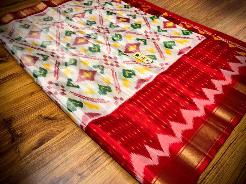 Pochampalli Print Dolla Silk Saree