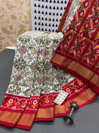 Pochampalli Ikkat Dolla Silk Saree