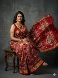 Kalamkari Dolla Silk Saree