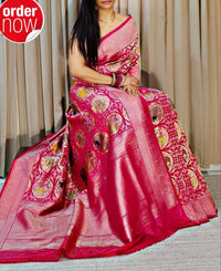 Pochampalli Print Dolla Silk Saree
