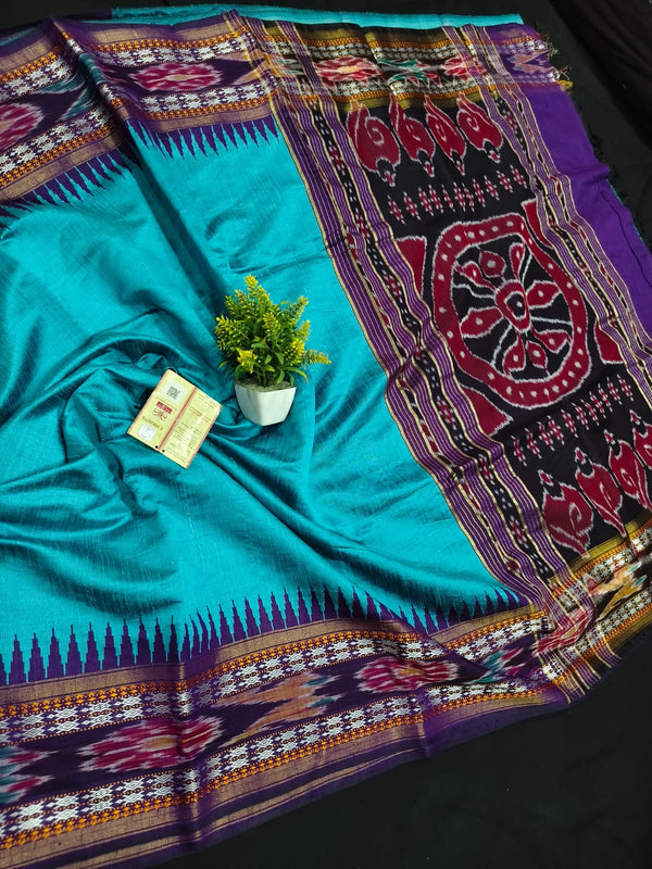 Pochampalli Weave Dolla Silk Saree