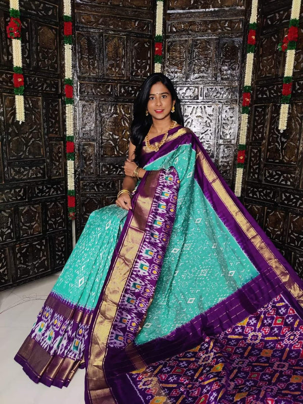 Pochampalli Ikkat Dolla Silk Saree