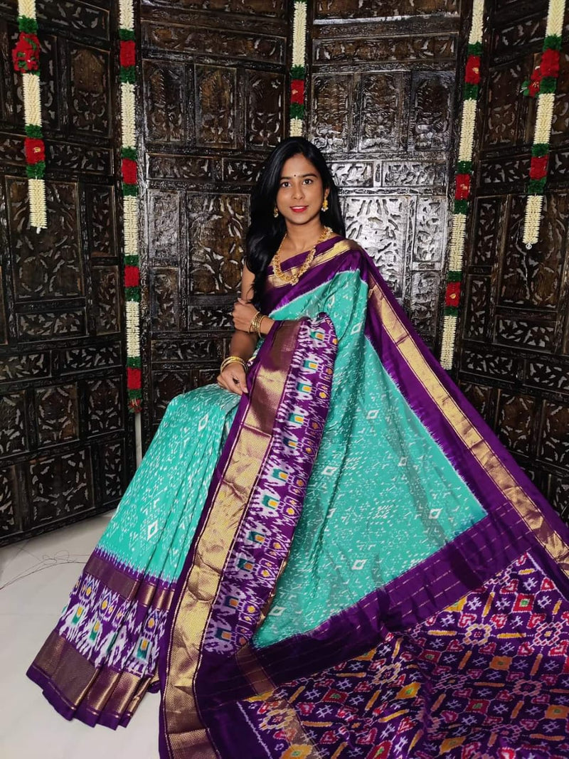 Pochampalli Ikkat Dolla Silk Saree