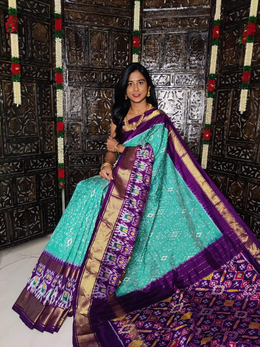 Pochampalli Ikkat Dolla Silk Saree
