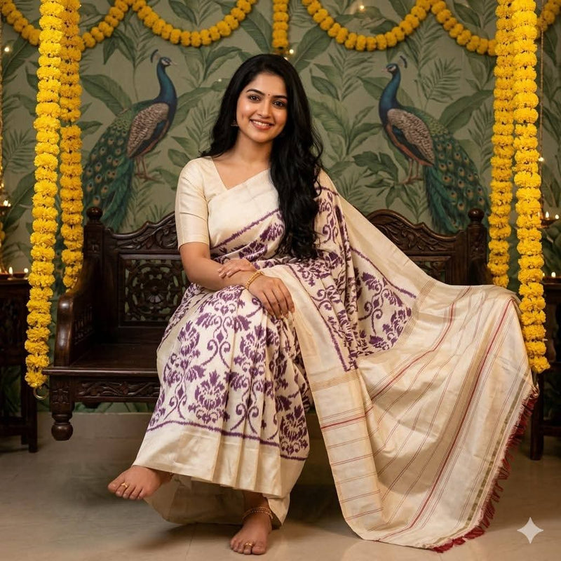Pochampalli Dolla Silk Designer Saree