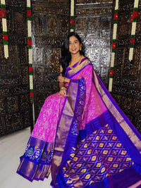 Pochampalli Ikkat Dolla Silk Saree