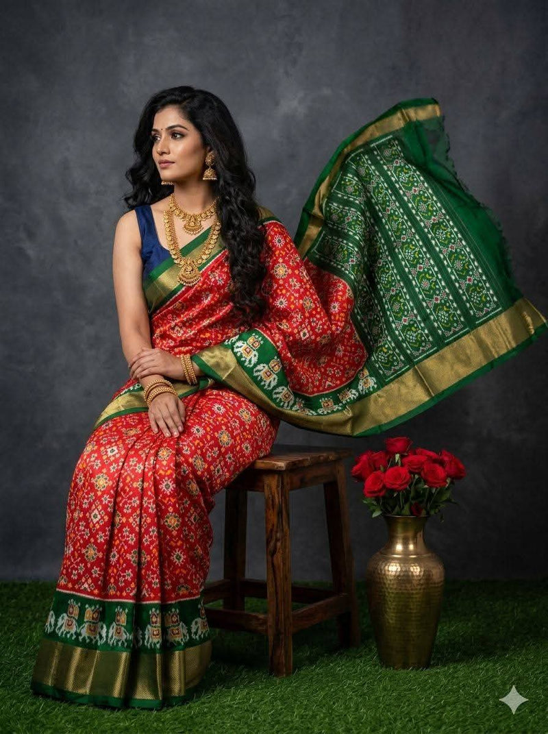 Pochampalli Dolla Silk Designer Saree