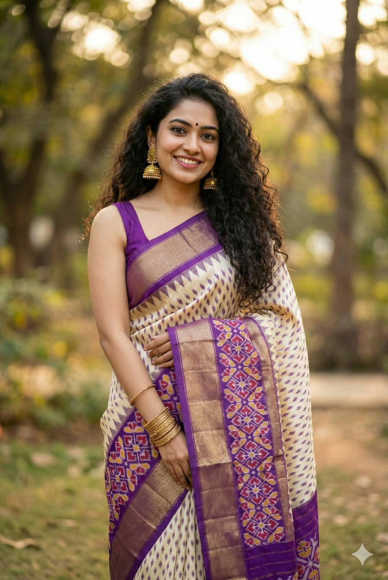 Pochampalli Print Dolla Silk Saree