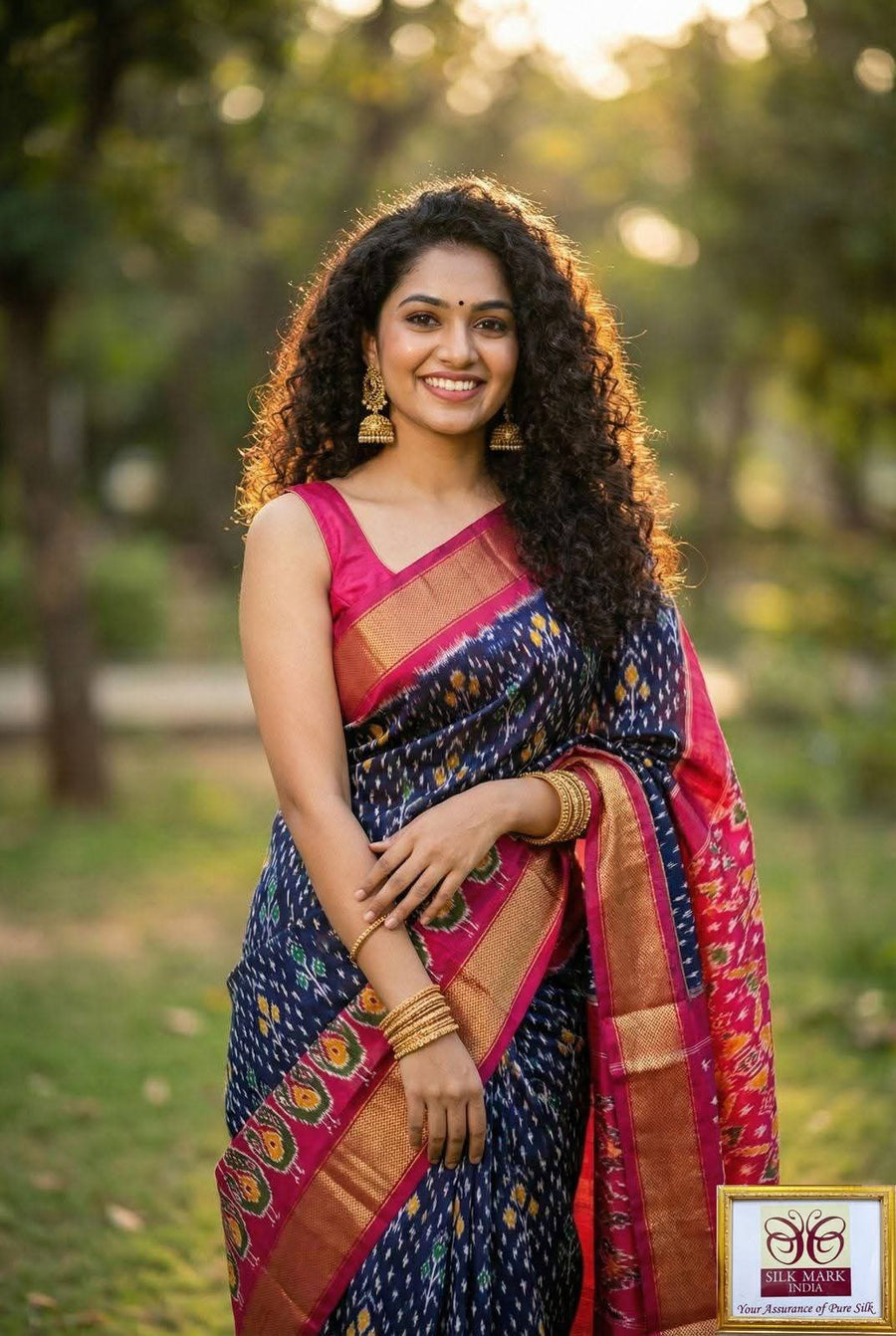 Pochampalli Dolla Silk Designer Saree