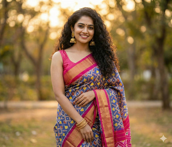 Pochampalli Dolla Silk Ethnic Saree
