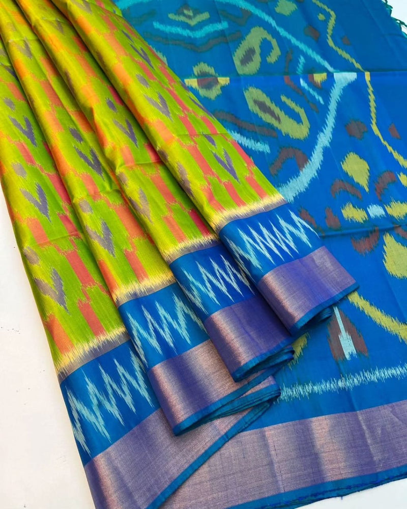 Pochampalli Print Dolla Silk Saree