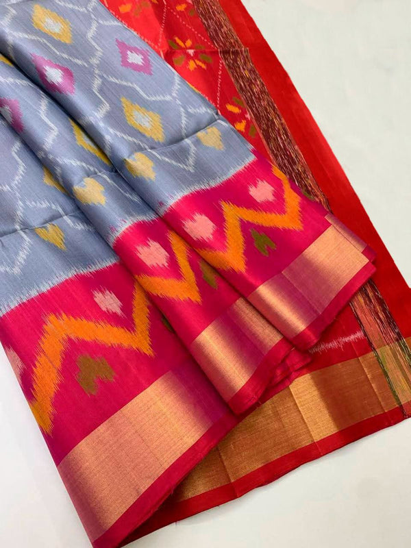 Pochampalli Dolla Silk Ethnic Saree