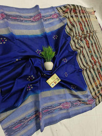 Cotton Silk Saree with Temple Border