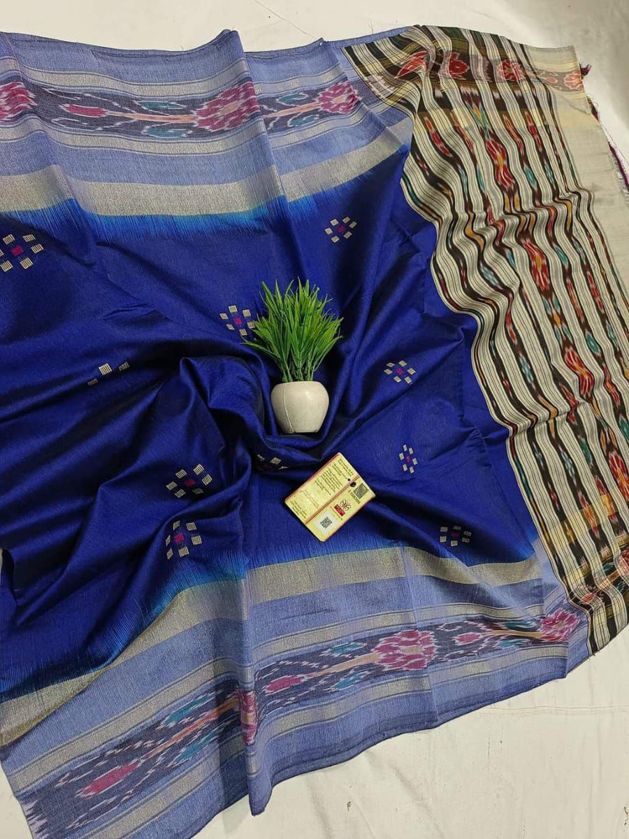 Cotton Silk Saree with Temple Border