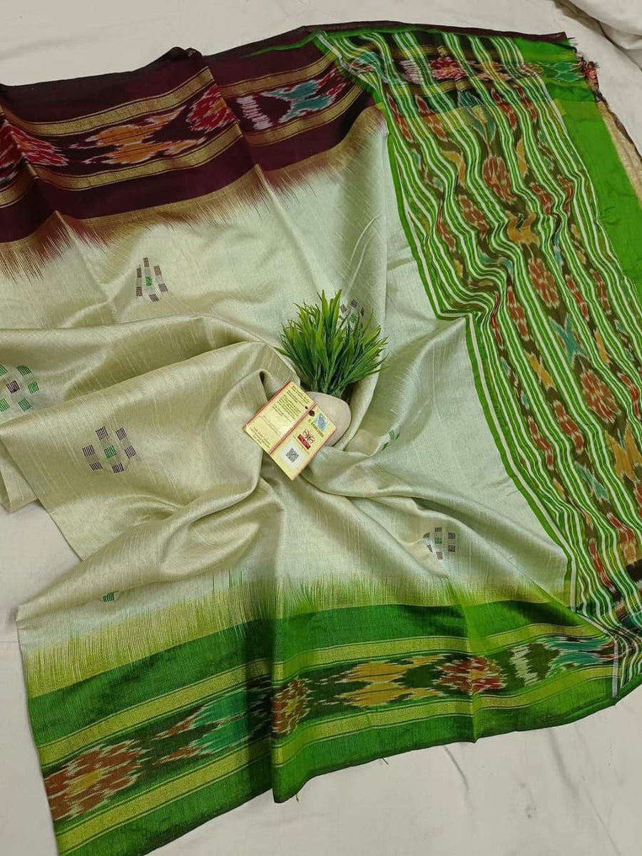 Cotton Silk Temple Border Saree