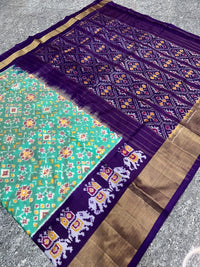 Pochampalli Ikkat Dolla Silk Saree