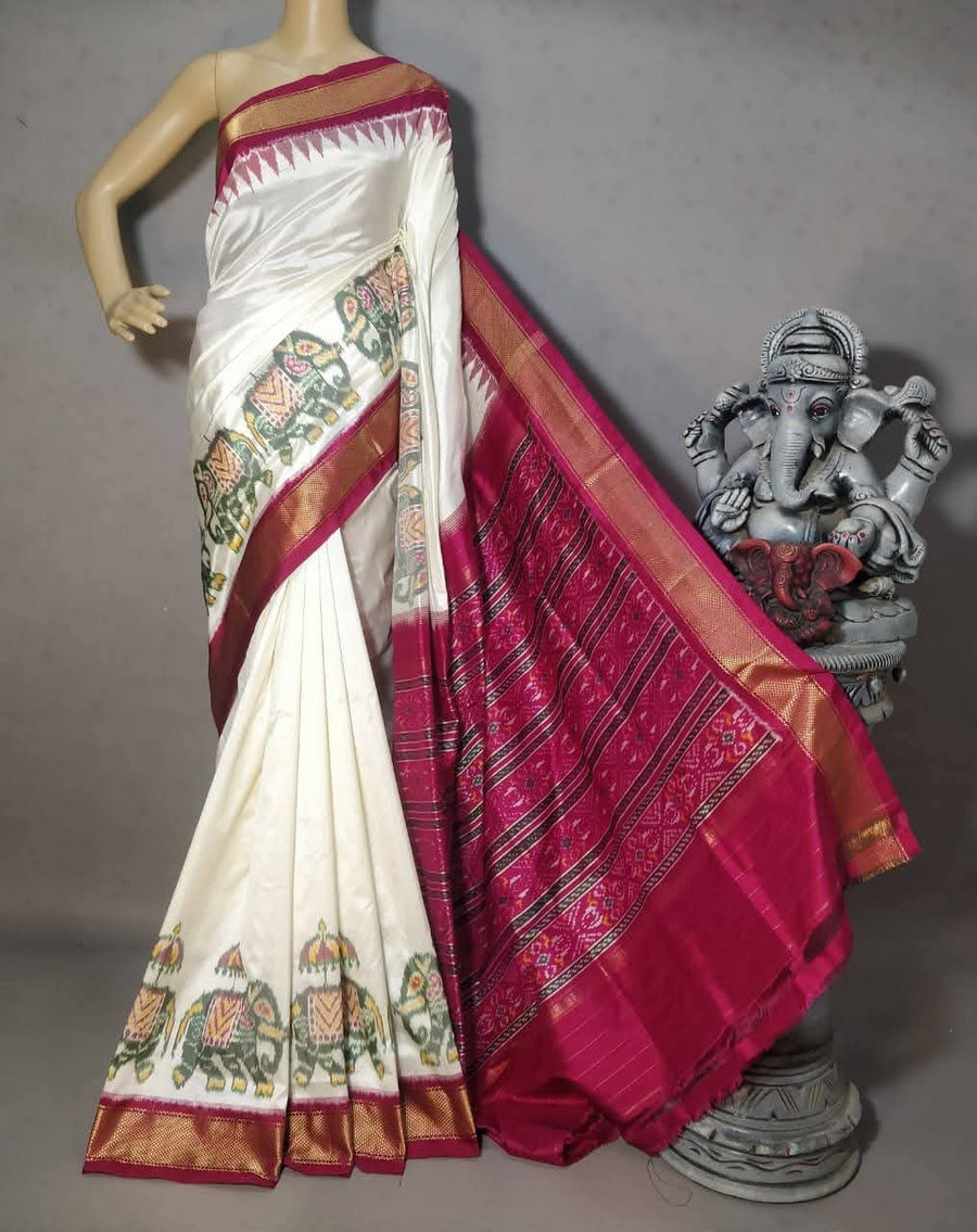 Pochampalli Print Dolla Silk Saree