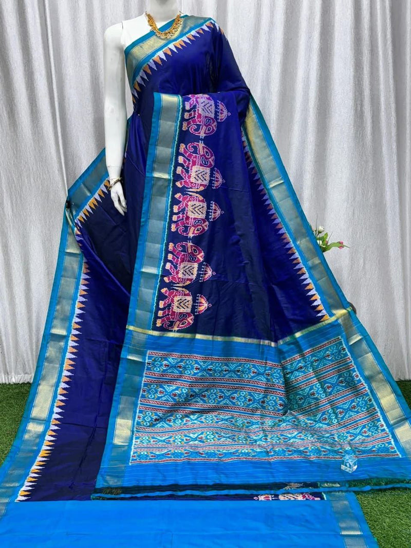 Pochampalli Weave Dolla Silk Saree