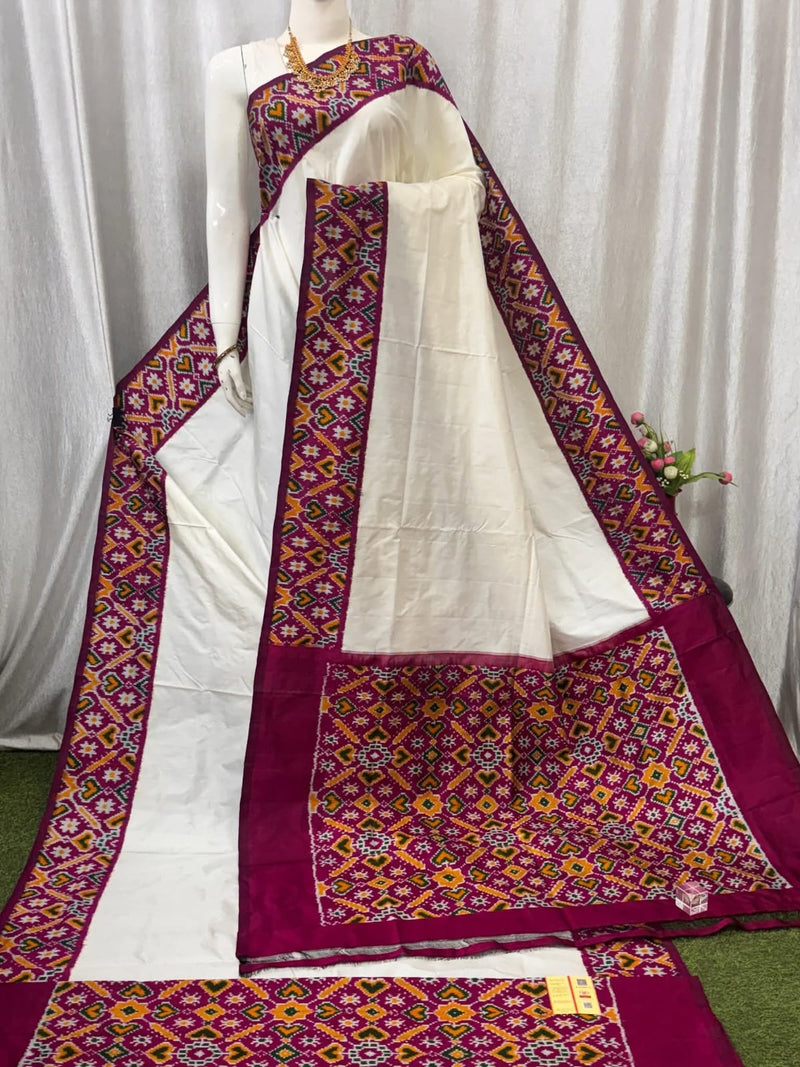 Pochampalli Ikkat Dolla Silk Saree