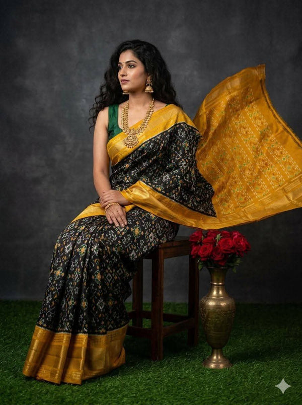 Pochampalli Dolla Silk Ethnic Saree